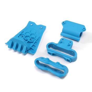 Arrma Lower Skid And Bumper Mount Set Blue - ARA320787